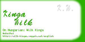 kinga wilk business card